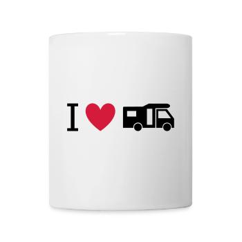 ★ Les couleurs du design peuvent être modifiées ★ J'adore les camping-cars - Mug blanc - blanc - Devant