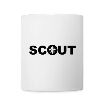 Scout Fleur de lis Emblème des groupes scouts - Mug blanc - blanc - Devant