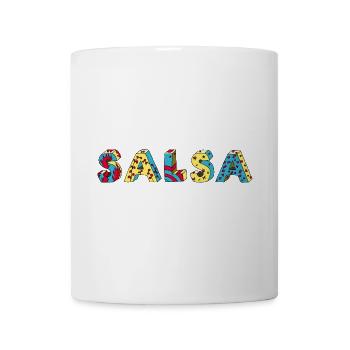 Salsa Rueda Latino cool positive logo - Mug - white - Front