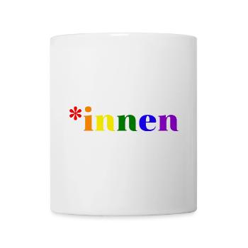 *innen Gendern - Tasse - Weiß - Vorne