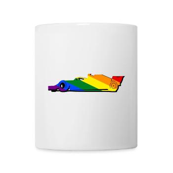 Racing Car LGBT lgbtqia pride - Mug - white - Front