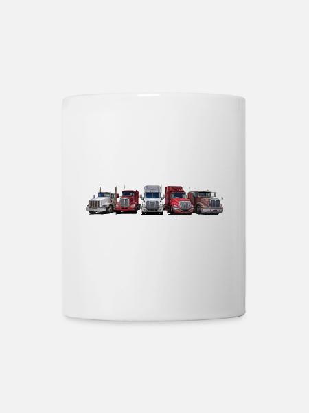 Semi-trailer tractors with long bonnet - Mug - white