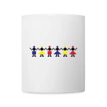 HORA - Traditional Romanian folk art - Mug - white - Front