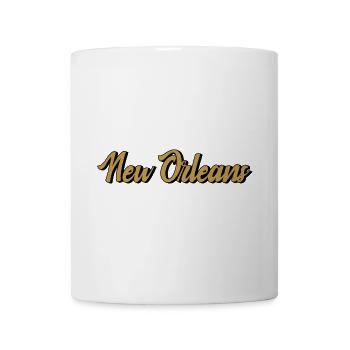 New Orleans Vintage Gold Script - Tasse - Weiß - Vorne