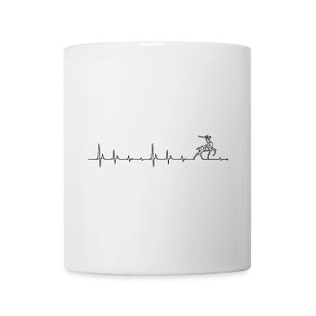 Heartbeat deer - Mug - white - Front