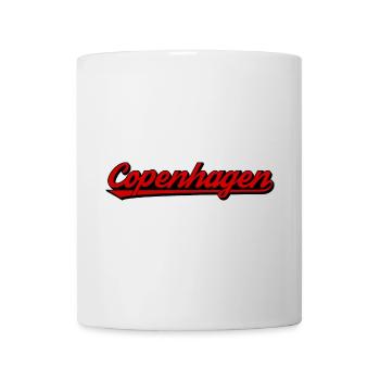 Copenhagen lettering retro red - Mug - white - Front
