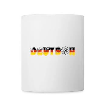 DEUTSCH Schriftzug | German - Tasse - Weiß - Vorne