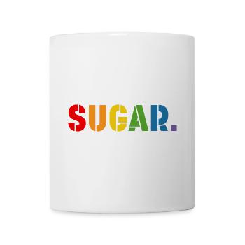 Rainbow shirt SUGAR, LGBT lgbtqi queer - Mug - white - Front