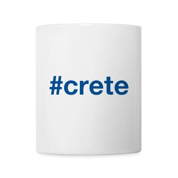 CRETE Kreta Greece Griechenland Hashtag - Tasse - Weiß - Vorne