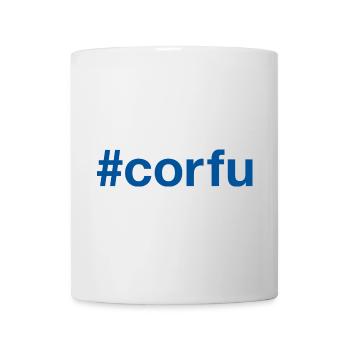 CORFU Greece Griechenland Hashtag - Mug - white - Front