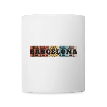 Barcelona Skyline Mosaic - Mug - white - Front