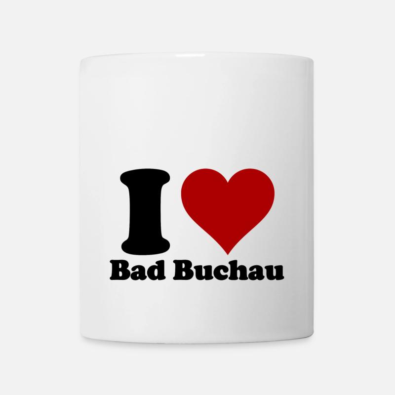 I Love Bad Buchau - Tasse - Weiß