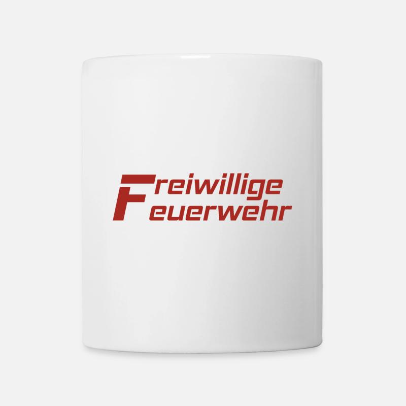 Freiwillige Feuerwehr Rot - Tasse - Weiß