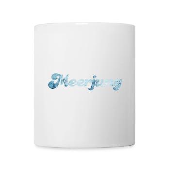 Meerjung Schiff nordisch Handschrift coole Sprüche - Tasse - Weiß - Vorne