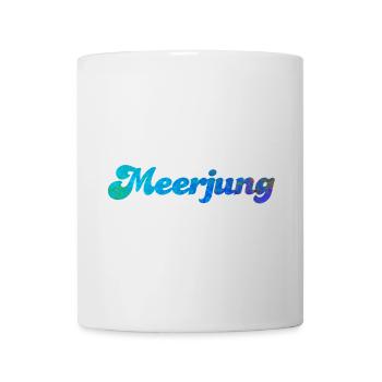 Meerjung Nordsee Struktur Meeresgrund Küste Meer - Tasse - Weiß - Vorne