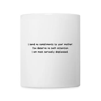 Citation Lady Catherine de Jane Austen - Mug blanc - blanc - Devant