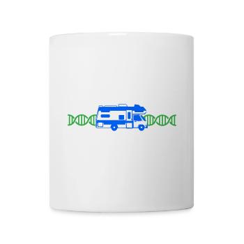 L’ADN du camping-car | Couleurs modifiables - Mug blanc - blanc - Devant