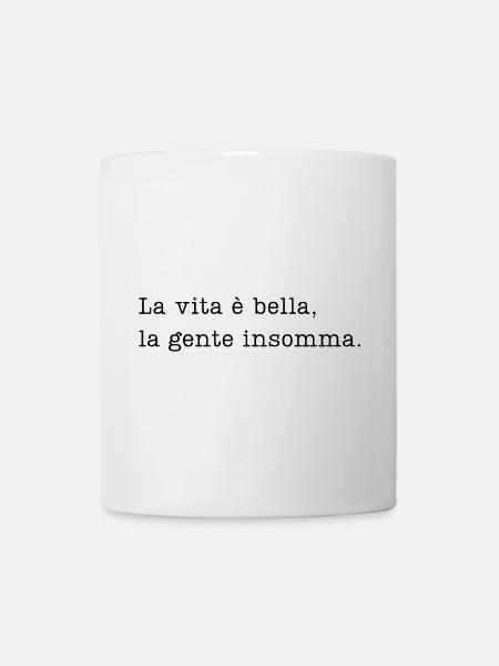 Stampa ironica e divertente sulla vita e la gente - Tazza - bianco