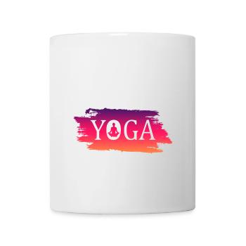 Yoga - Tasse - Weiß - Vorne