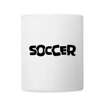 football lettrage logo icône illustration bande dessinée - Mug blanc - blanc - Devant