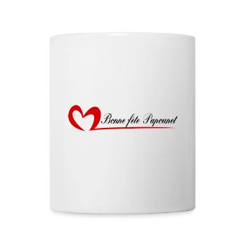 PAPOUNET. PAPA. FÊTE DES PÈRES. BONNE FÊTE PAPA - Mug blanc - blanc - Devant