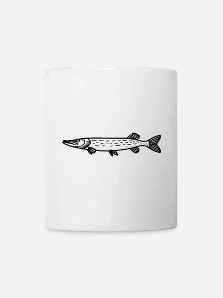 Hecht 01 - Tasse - Weiß