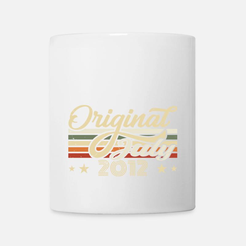 Geschenk 2012 Juli Geburtstag Geboren Im Juli 2012 - Tasse - Weiß