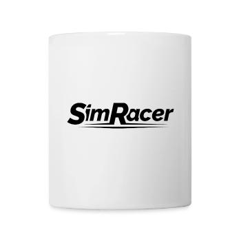 Sim Racer gamer gaming Simulation Logo Symbol - Tasse - Weiß - Vorne