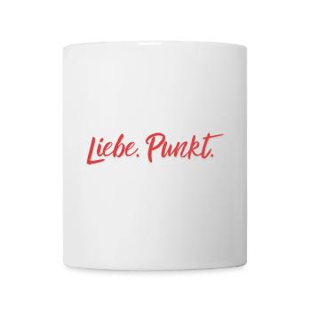 Liebe Punkt - Tasse - Weiß - Vorne