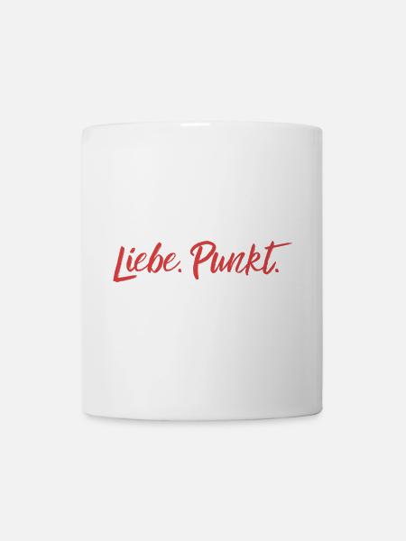 Liebe Punkt - Tasse - Weiß