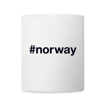 NORWAY Hashtag Norwegen - Tasse - Weiß - Vorne
