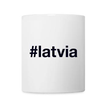 LATVIA Hashtag Lettland - Mug - white - Front