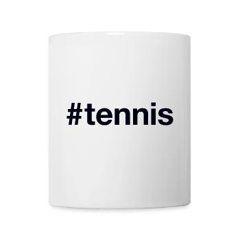 TENNIS Hashtag - Tasse - Weiß - Vorne