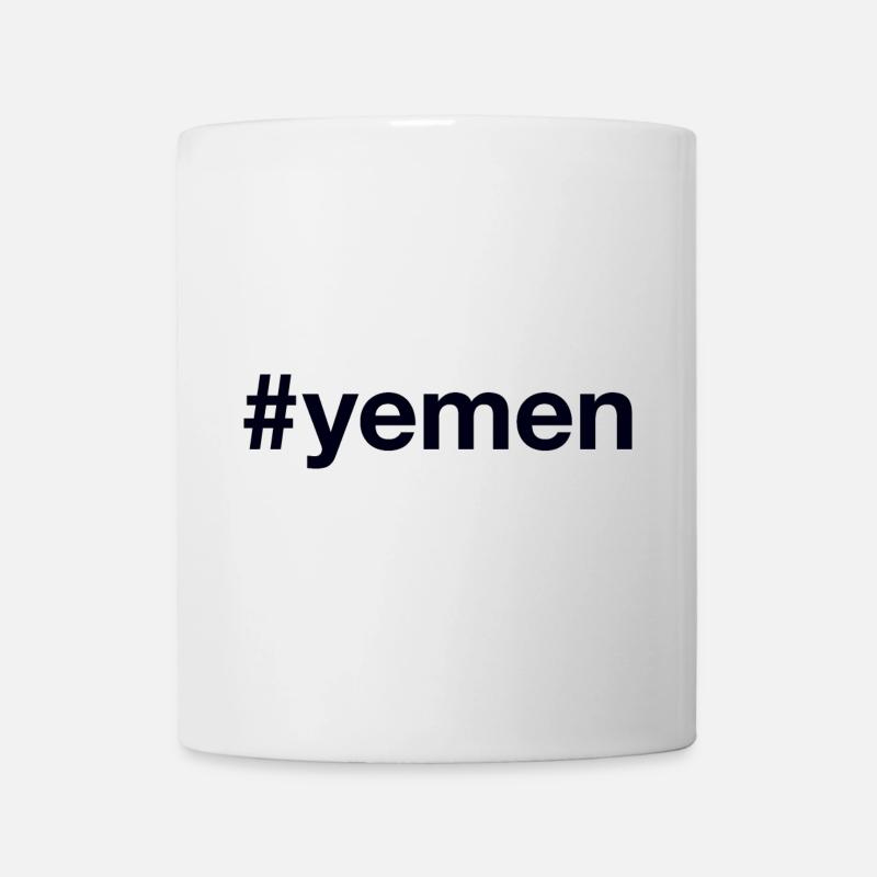 YEMEN Hashtag - Mug blanc - blanc