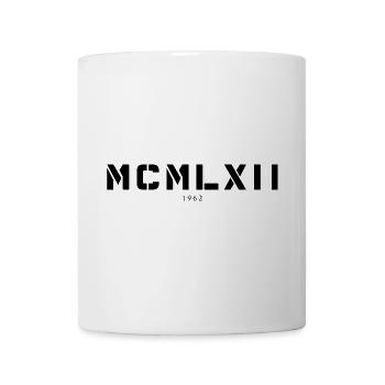 Roman numeral year of birth Made in 1962 - Mug - white - Front