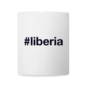 LIBERIA Hashtag - Tasse - Weiß - Vorne
