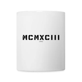 Roman numeral year of birth Made in 1993 - Mug - white - Front