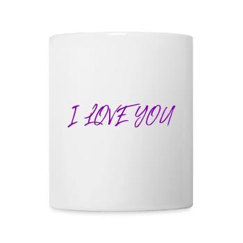 ICH LIEBE DICH. LIEBE. PAAR. GERADE VERHEIRATET. Junggesellinnenabschied - Tasse - Weiß - Vorne