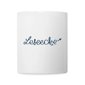 Reading corner with heart - Mug - white - Front