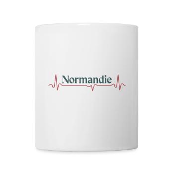 Battements de Cœur pour la Normandie - Mug blanc - blanc - Devant
