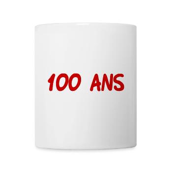 100. 100 JAHRE. 100-JÄHRIGES JUBILÄUM. GEBURTSTAG 100 - Tasse - Weiß - Vorne
