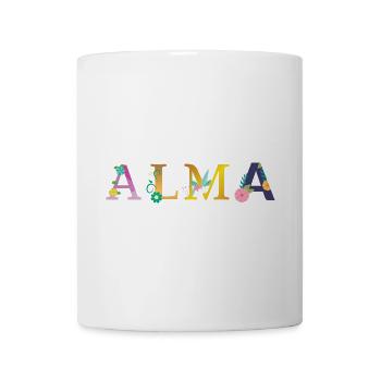 ALMA name decorated with flowers - Mug - white - Front