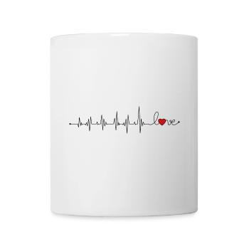 Heartbeat love - Mug - white - Front