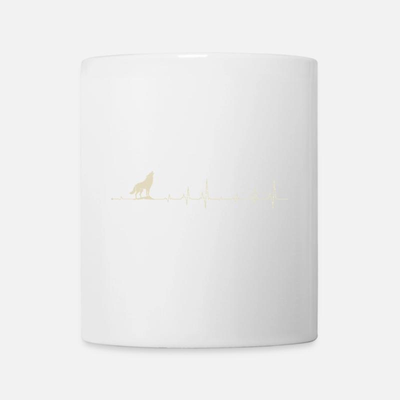 Pouls du loup solitaire - Mug blanc - blanc