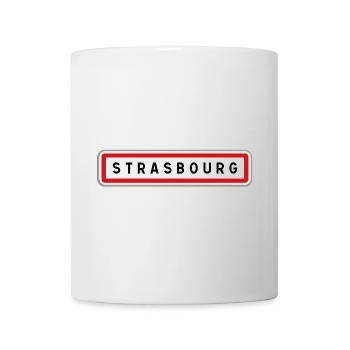 Panneau de Strasbourg, Bas-Rhin - Mug blanc - blanc - Devant