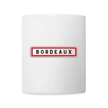 Panneau d'entrée de ville de Bordeaux, Gironde - Mug blanc - blanc - Devant