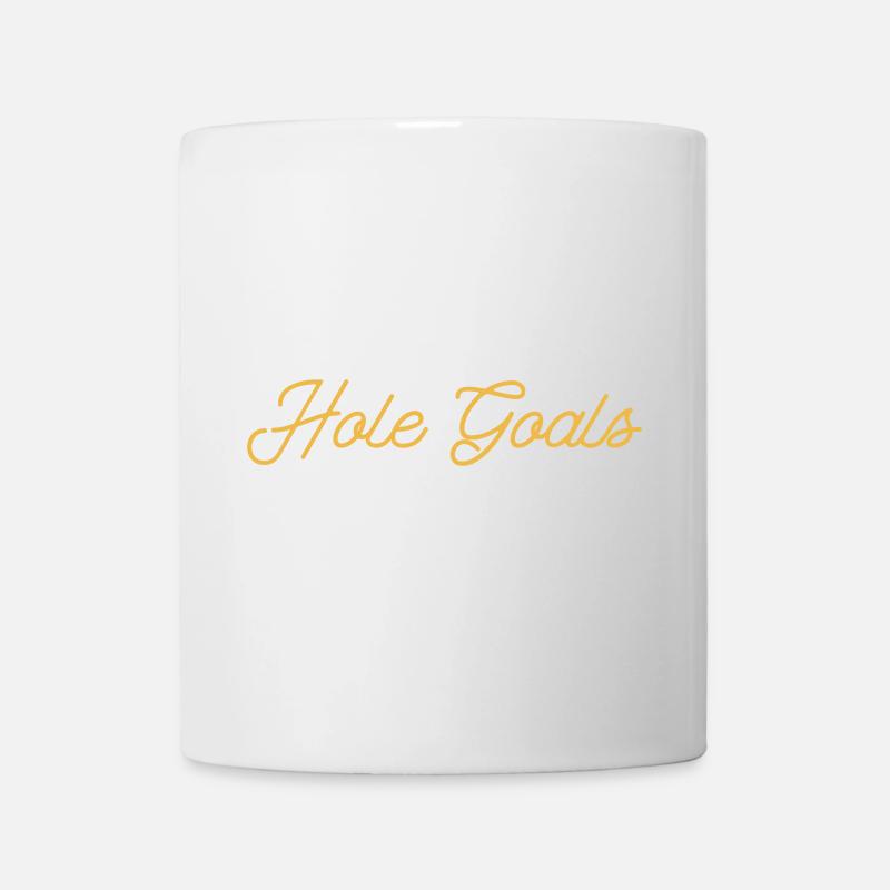 Hole Goals Golf Saying - Mug - white