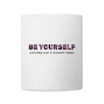 Be Yourself – Inspirational Quote Tee - Mug - white - Front
