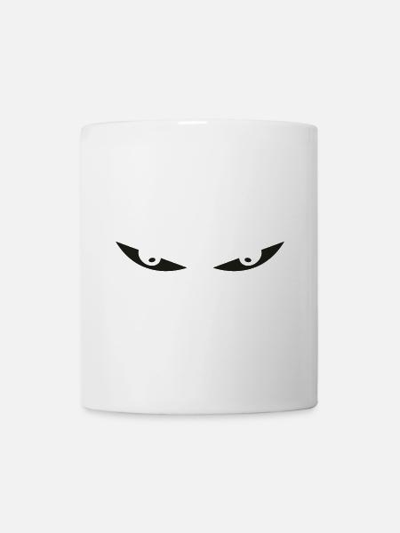 comic eyes augen - Tasse - Weiß
