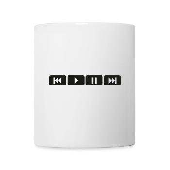 player tasten music play - Tasse - Weiß - Vorne